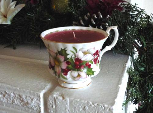 teacup candle
