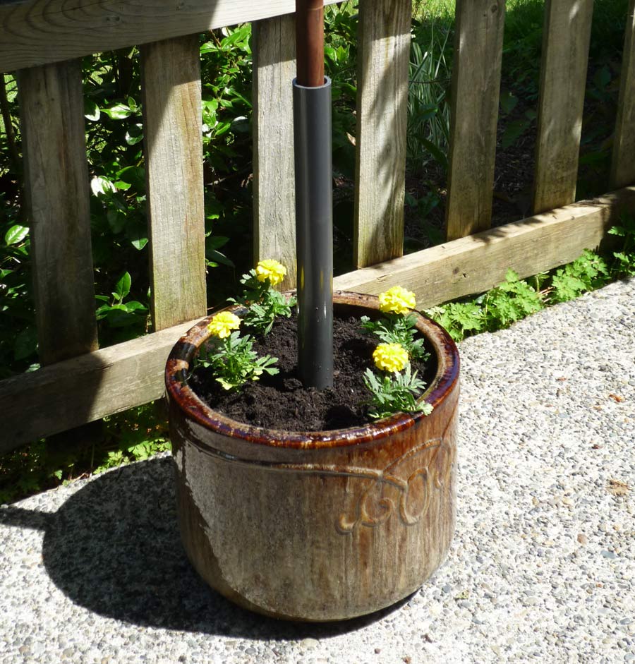 Made In The Shade A Unique Planter Pot Umbrella Stand Jadeflower inside The Most Awesome and Interesting diy umbrella stand flower pot for your Reference